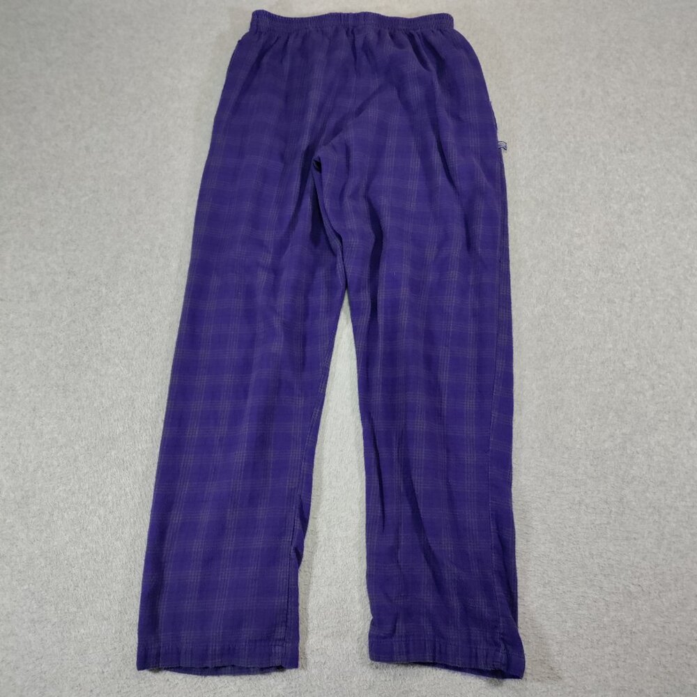LSU Tigers Pajama Pants Mens M Concepts Sport Purple Plaid Cotton Lounge - Picture 2 of 10